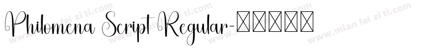Philomena Script Regular字体转换